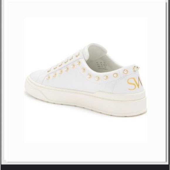 Stuart wisemen preals laced up sneakers white gold size 6.5 - Picture 2 of 12